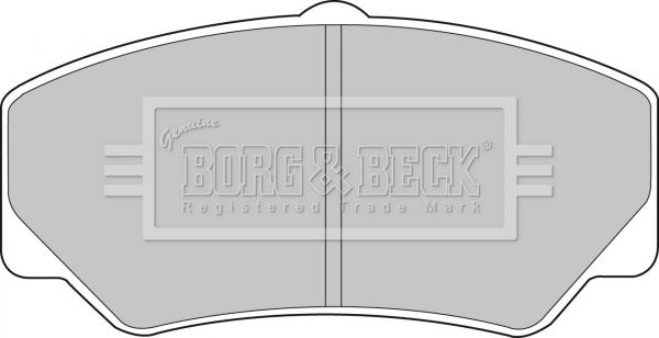 BORG & BECK Комплект тормозных колодок, дисковый тормоз BBP1110